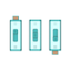 Illustration for article titled Split Stick Double-Headed USB Drives Separate Your Work and Personal Lives